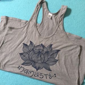 Size small grey namaste tank